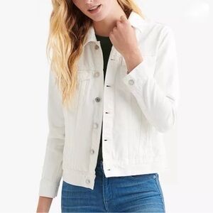 Lucky Brand Classic White Jean Jacket, M